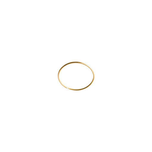 CIRCLE WIRE EARRINGS 14K GOLD (small)