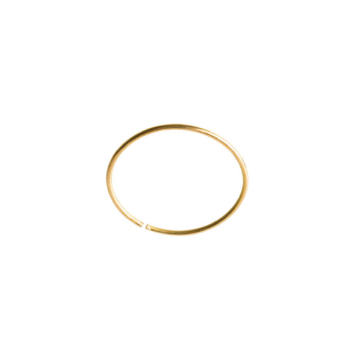 CIRCLE WIRE EARRINGS 18K GOLD (medium)